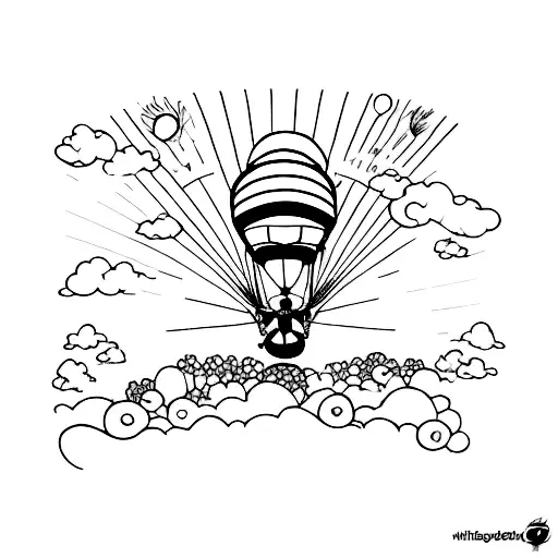 skydive freefall  tattoo design idea