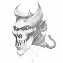 dark monk with lantern tattoo design idea