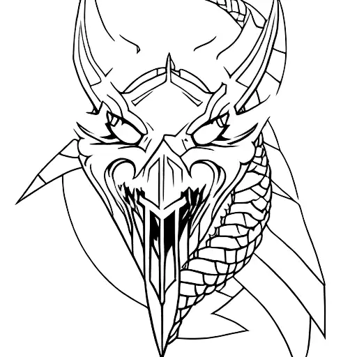 Skyrim dragon language letters tattoo design idea
