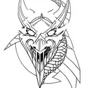 Skyrim dragon language letters tattoo design idea