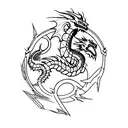 Skyrim dragon language letters tattoo design idea