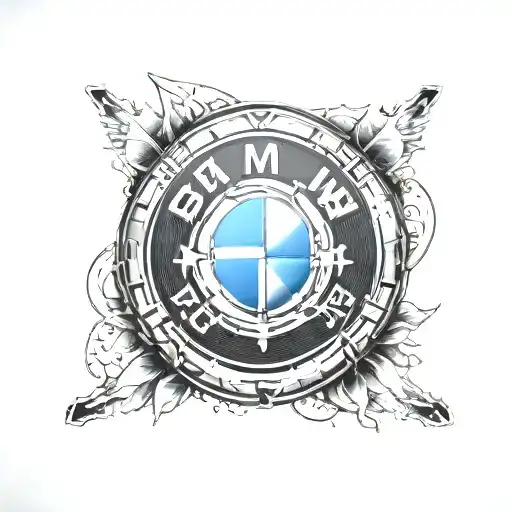 bmw logo tattoo design idea