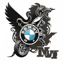bmw-logo tattoo design idea