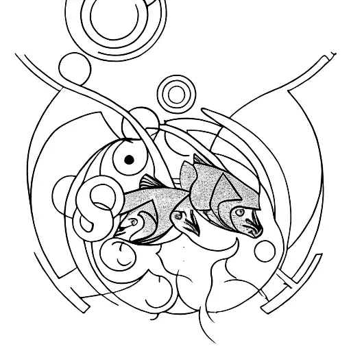 gemini, pisces, acquarius, cancer tattoo design idea