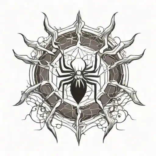 phantom troupe spider tattoo design idea