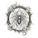 phantom troupe spider tattoo design idea