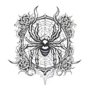 phantom troupe spider tattoo design idea