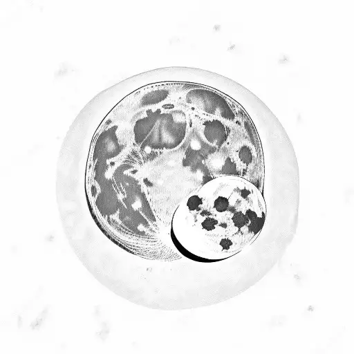 Mystical Moon Charm Tattoo tattoo design idea