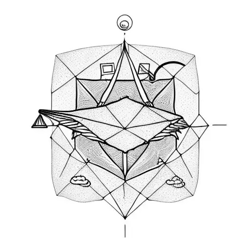 hammock, meteor shower  tattoo design idea