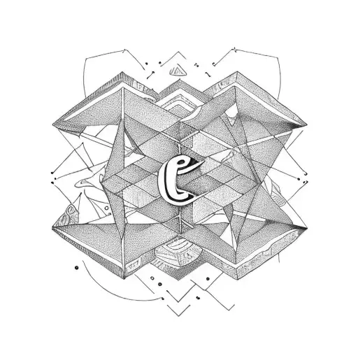 hammock, letters C&T in morse code tattoo design idea