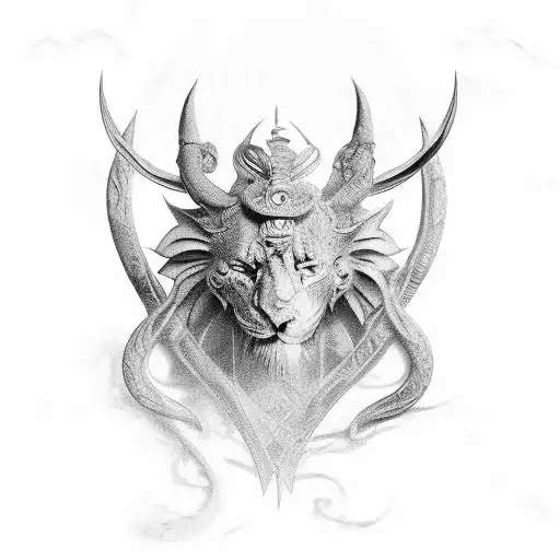 deusa themis tattoo design idea