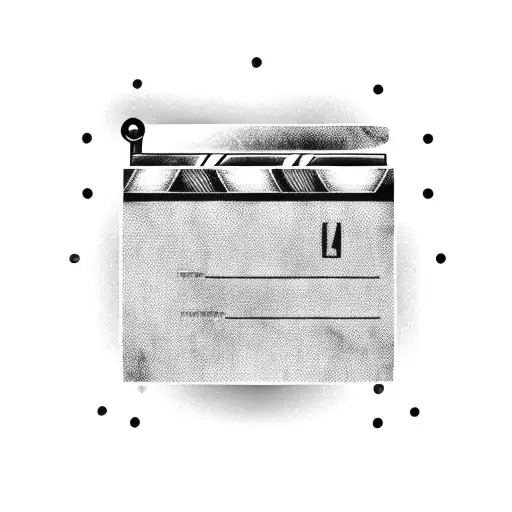clapperboard tattoo design idea