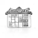 clapperboard tattoo design idea