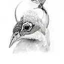 Peacock tattoo design idea