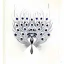 Peacock tattoo design idea