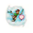 peter pan  tattoo design idea