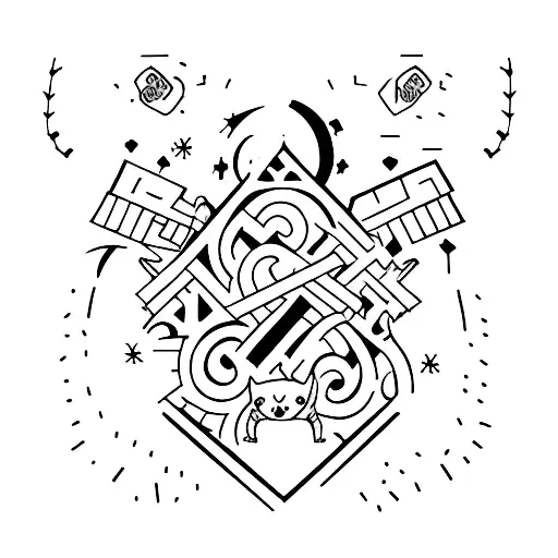 maison divorce parents  tattoo design idea