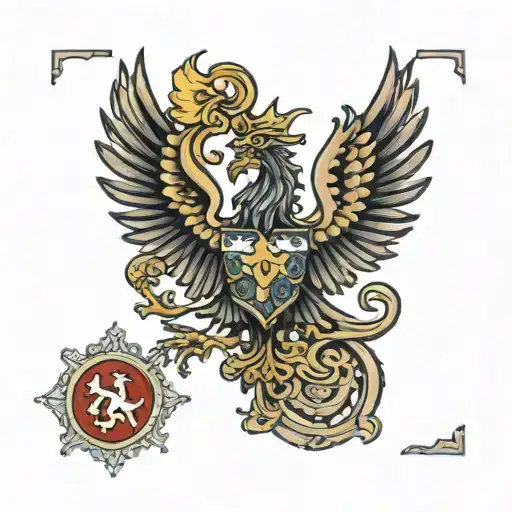 Detailed Tattoo Design Description: Placement: Full back  Central Elements:  Sicilian Flag: Positioned centrally on the  tattoo design idea
