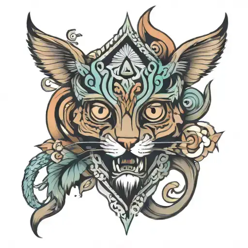 5 MEO dmt tattoo design idea