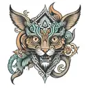 5 MEO dmt tattoo design idea