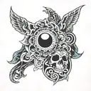 5 MEO dmt tattoo design idea