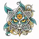 5 MEO dmt tattoo design idea