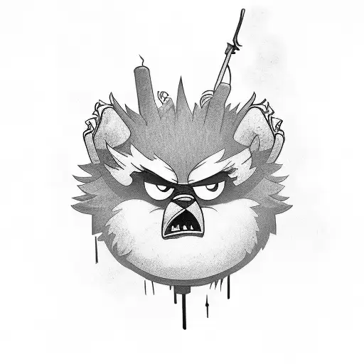 Benson regular show cursed tattoo design idea