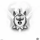 Benson regular show cursed tattoo design idea