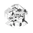 inspired by Monument Valley's abstract world. Merge space and seaside elements without geometrical shapes. Capture a dre tattoo design idea