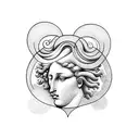 boticelli's birth of venus as a man tattoo design idea