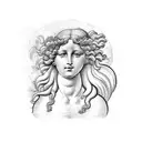 boticelli's birth of venus as a man tattoo design idea