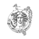 boticelli's birth of venus as a man tattoo design idea