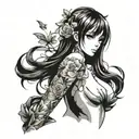 nude girl tattoo for left arm  tattoo design idea