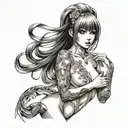 nude girl tattoo for left arm  tattoo design idea