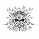 aztec cartoon eagle color tattoo tattoo design idea