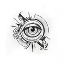 Evil Eye tattoo design idea