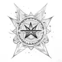 star of davi  tattoo design idea