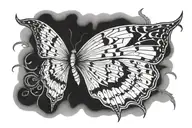 bathomet moth wing tattoo design idea