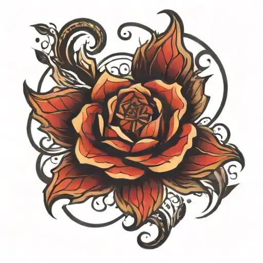 Generate a tattoo that will go well with an elbow web tattoo that I already have.  tattoo design idea