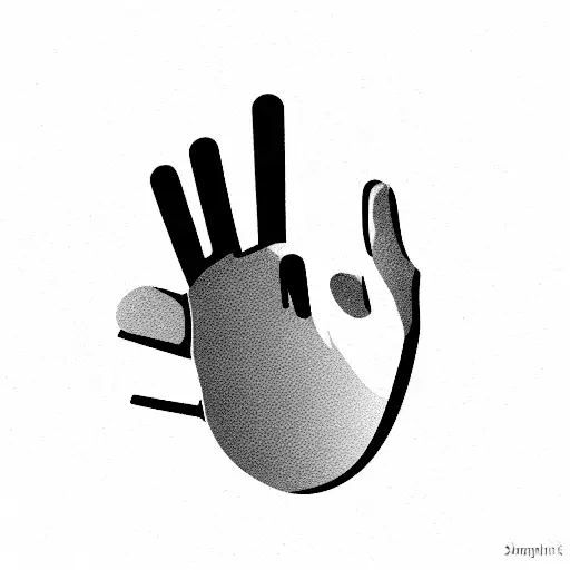 melancholic scene of autumn. A motionless finger symbolizes inertia, while a troubled chest suggests unresolved emotions tattoo design idea