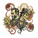 Jekyll and Hyde evil and dark tattoo design idea