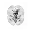 lonely man back tattoo tattoo design idea