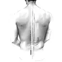 lonely man back tattoo tattoo design idea
