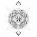 meditation mudra tattoo design idea