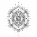 meditation mudra tattoo design idea