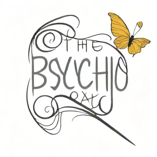 The words "psycho QX" tattoo design idea