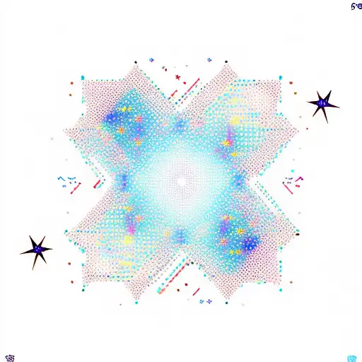 A minimalistic representation of a binary code pattern with stars in the background tattoo design idea