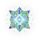 A minimalistic representation of a binary code pattern with stars in the background tattoo design idea