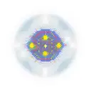 A minimalistic representation of a binary code pattern with stars in the background tattoo design idea