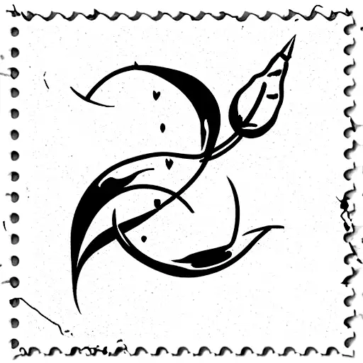 british comlumbia postal stamp tattoo design idea
